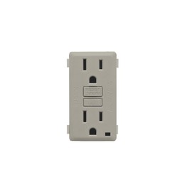 Leviton RKG15-WS Renu 15-Amp Tamper Resistant GFCI Color Change Kit Face Cover, Wood Smoke