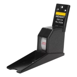 MARZSEFLO Estadímetro Tallímetro Con Fijación A Pared 2 Metros, Negro
