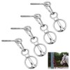 Homaisson 4 PCS Horse Tie Rings, Horse Tie Ring with