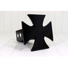 Custom Hitch Covers 12068-Black Iron Cross Hitch Cover, 2"