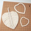 HICOHAND Cutting Template Macrame, Heart Shaped Feather Cutting Template Macrame