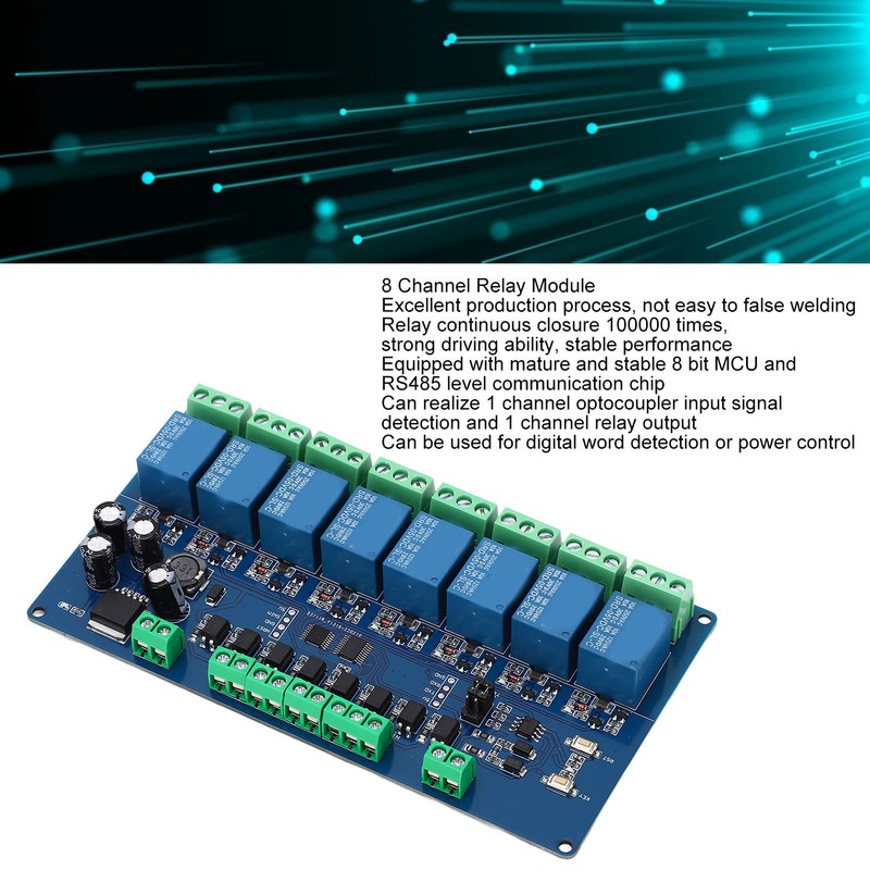 8 Channel Relay Module 8 Way Input Output Excellent Manufacturing