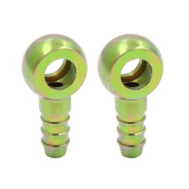 sourcing map 2 x Hollow Screws 10 mm Hose Nozzle Hose Coupling Banjo Fitting Fuel Line Adapter for Motorcycle Car
