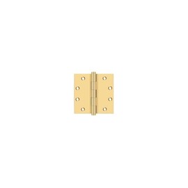 Deltana CSB45 4-1/2" Height X 4-1/2" Width Commercial Solid Brass Mortise Hinge Ball Bearing W/SQ Corner Lifetime Brass Pair