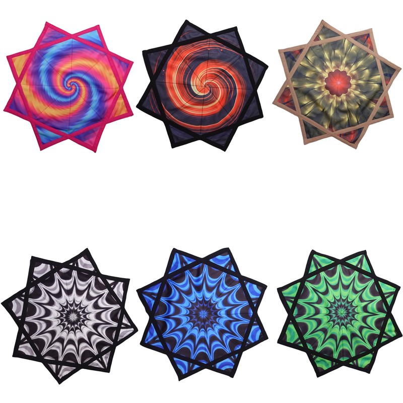 BVCY Flowstar UV Reaction Blacklight Beginners Flow Star Spinning Cloth