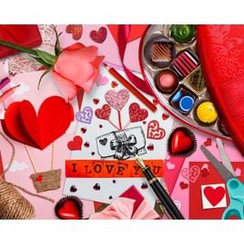 Springbok Be My Valentine 500 Piece Puzzle for Adults - Featuring Colorful Valentine Favorites