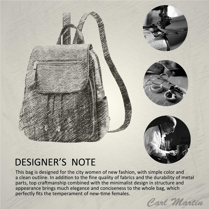 NICOLE&DORIS Fashion Women Backpack Mini Backpack Faux Leather Ladies Rucksack