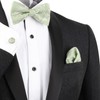 Alizeal Mens Gradient Paisley Bow Tie Pre Tied Pocket Square