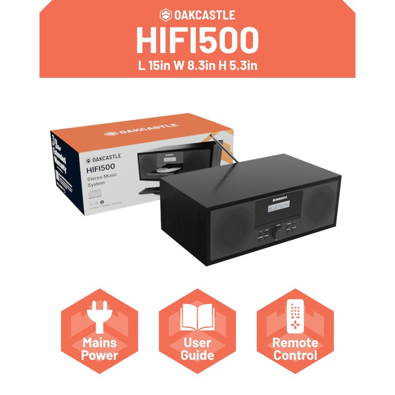 Home Stereo System with CD Player Bluetooth & Radio |