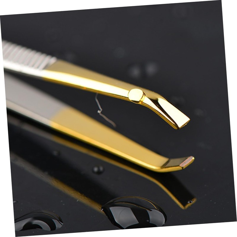 Ipetboom Professional Stainless Steel Eyebrow Tweezer Makeup Lash Tweezer Lightweight