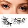 LZM QX08 Half Eyelashes, 10 Pairs of Artificial Eyelashes, Cateye