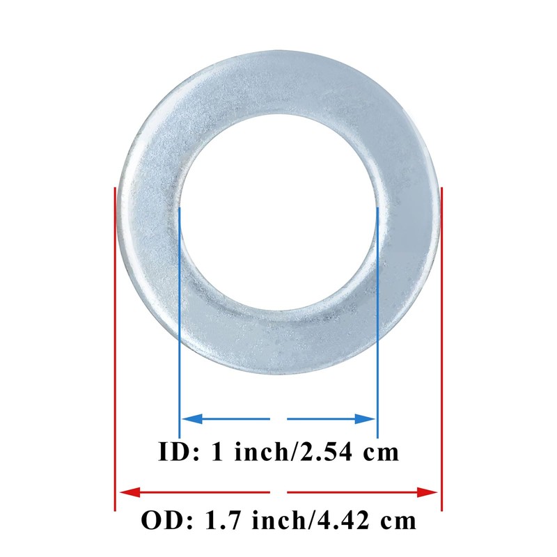 2 Sets Trailer Nut Kit for 1" Shaft Spindle, Includes