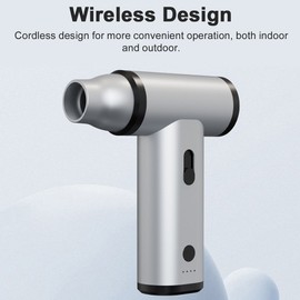 Portable Cordless Brushless AirDuster Electric AirBlower Home and Outdoor Dual-Use Blower Cleaning Tool Rechargeable Handheld Car Duster Compact Auto Cleaner