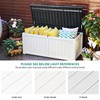 YITAHOME 120 Gallon Large Deck Box, Resin Outdoor Storage Box