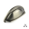 Pewter Cup Kitchen Cabinet Door Handle Cupboard Drawer Bedroom Furniture