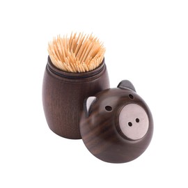 Toothpick Case, Wooden Case, Toothpick, Holder, Fang Holder, Creative Restaurant, Solid Wood (188FT)