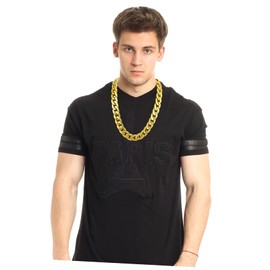 jojofuny Punk Style Gold Necklace Chain Men's Jewelry for Birthday Present Elegant Design