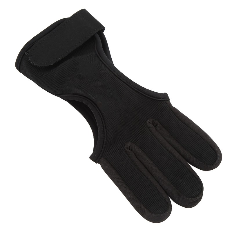 Bow Arrow Finger Guard Competition Archery 3 Fingers Glove Adjustable