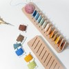 Embroidery Floss Bobbin Rack 12 Positions DIY Beech Wood Floss