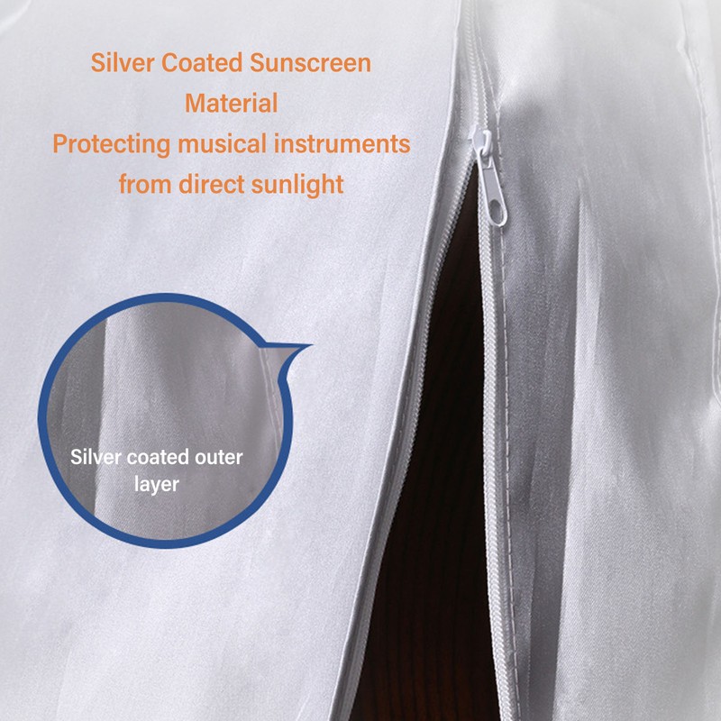 Guitar Dust Cover Silver Coating Sun Prevention Waterproof Protective Cover