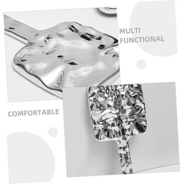 Healeved Espejo De Mano Vintage con Mango para Maquillaje Espejo Portátil Decorativo para Mujeres Y Niñas Espejo De Tocador Compacto De Viaje Color Plateado