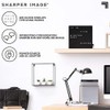 Sharper Image Light Up Electronic Plug-in Word Clock, Black Finish
