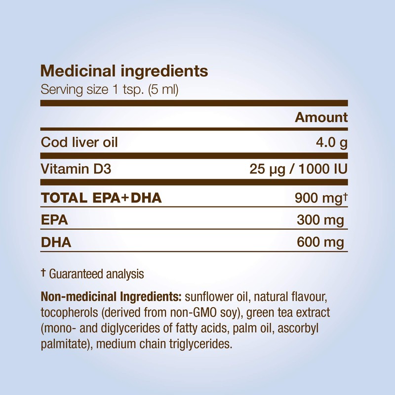 NutraSea +D Cod Liver Oil Zesty Lemon 200 ml