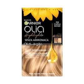 Garnier Olia Highlights Bleaching Treatment for Blonde Hair without Ammonia, Vegan Formula No Silicones with Flower Oils and Clay, 4 Levels Lightening, Natural Result - 2 Packs
