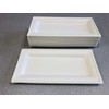 Biodegradable Sugarcane Bagasse Plates - Rectangle - 10" x 5"