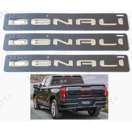 GMC 3PCS Chrome Door Rear DENALI Emblem Letter Fit GMC Sierra 1500 2500hd Yukon
