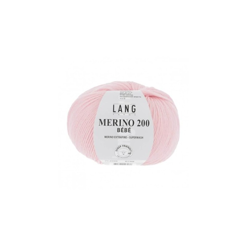Lang Yarns Merino 200 Bébé 0309 hellrosa