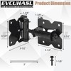 Self Closing Gate Hinges Heavy Duty for Vinyl/Wooden Fence Gates,