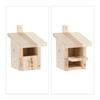 Relaxdays Nesting Box for Half-Cave Breeders, Garden & Patio, Entrance