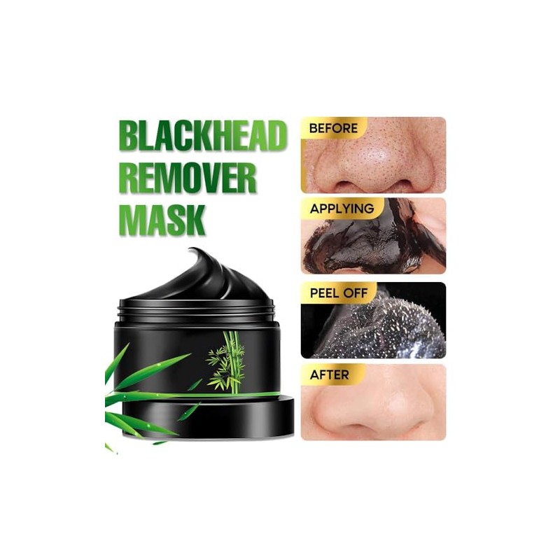 Kit de Mascarilla Eliminadora de Puntos Negros de Carbón Despegable
