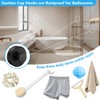 flintronic 4 Pcs Vacuum Suction Cup Hooks, Waterproof Reusable Heavy