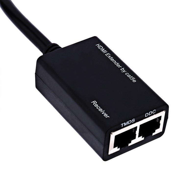 30M HDMI Extender Repeater by CAT5e, Sender + Receiver, TMDS