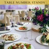 Therwen 20 Pcs Metal Table Numbers 1-20 Table Numbers for
