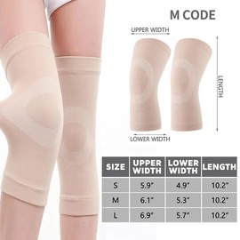 SCJJZ Knieschützer, die Sie warm halten, ultradünne, atmungsaktive und nicht abfärbende Knieschützer, geeignet für Arthritis, Verletzungsheilung, Sport, Laufen und Fitness, Unisex (M).