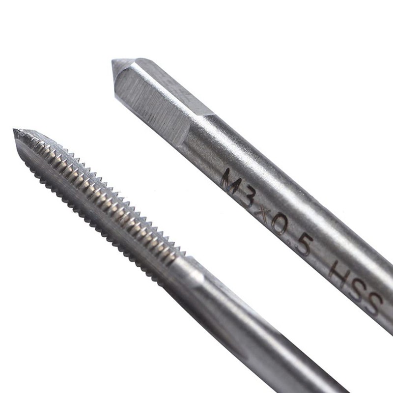 Saipor 10pcs Micro Taps Bit Small Hand Screw Thread Taps