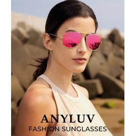 Polarized Aviator Sunglasses For Women Men Vantage Mens Sunglasses Outdoor Running Driving Fishing with UV Protection