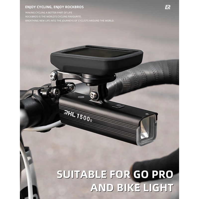 ROCKBROS Bike Computer Mount Bicycle Computer Mount Compatible with Garmin,