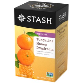 Stash Tea Tangerine Honey Daydream White Tea, Kosher, Gluten Free & Non-GMO, 18 Tea Bags (Pack of 6)