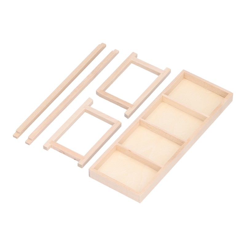 Doll House Shelf Display Racks 1:12 Miniature Wooden Stand Shelf