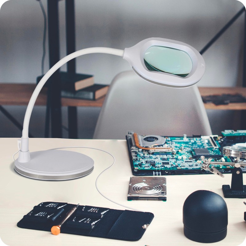 Brightech LightView Pro Magnifying LED Desk Lamp with Light, Hobbies