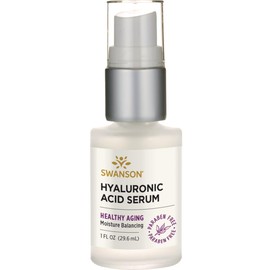 Swanson Hyaluronic Acid Serum - 1 fl Ounce (29.6 ml) - Moisturizing Serum for Skin Hydration and Youthful Appearance