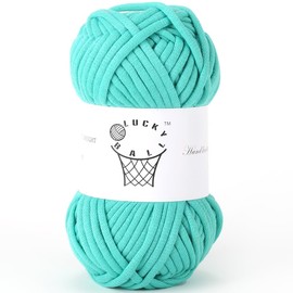 100g Yarn for Crocheting,Soft Yarn,Crochet Yarn,Nylon Cotton Acrylic Blend Yarn,Knitting Yarn for Dolls,Basket,Bags,Hats,Blankets(Teal Blue)