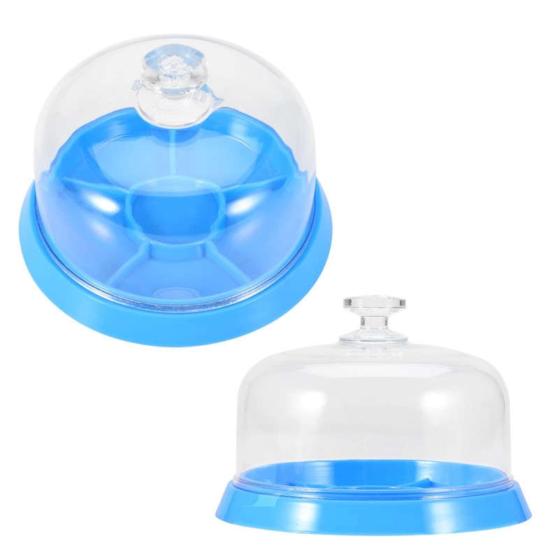 Watch Dust Cover, 6 Slots Plastic Watch Parts Box Moistureproof