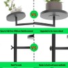 KAAPSAM Rotating Wall Plant Shelves Plant Shelf for Window 3-Tier