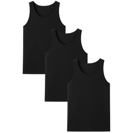 POFF Playera sin Mangas para Hombre – Tank Top Deportiva para Gym, cómoda, Fresca y Perfecta para Entrenar o Vestir Casual (MX/US, Alfa, Mediano, Regular, Regular, Negro)