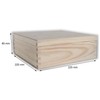Square Wooden Box with Hinged Lid | 22.5 x 22.5